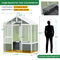 SNG Outdoor Walk-In Polycarbonate Garden Greenhouse With Drain Holes, 4x6FT (94251873) - SAKSBY.com - Greenhouses - SAKSBY.com