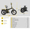 SOHAMO H3 48V 15/20AH Folding Electric Bike (97816253) - SAKSBY.com - Electric Bicycles - SAKSBY.com