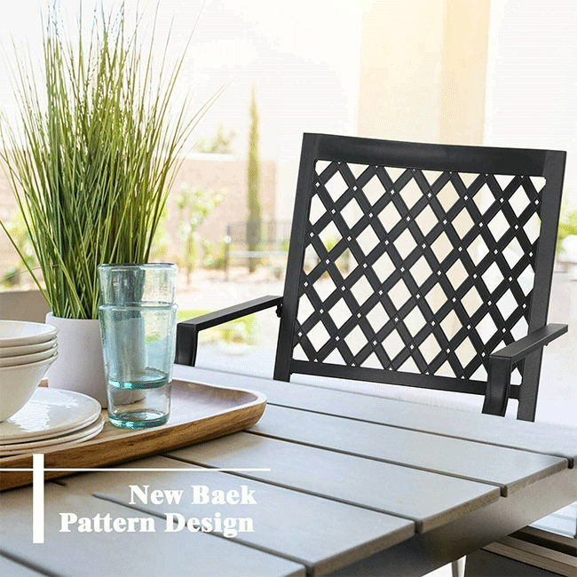 SOPHIA & WILLIAM Outdoor Gas Fire Pit Table Set W/ Cushioned Swivel Dining Chairs, 5PCS - SAKSBY.com - Zoom Parts View