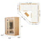 Two-Person Corner Space Infrared Wooden Sauna Room With Bluetooth Speakers, 1600W (97381524) - SAKSBY.com - Saunas - SAKSBY.com