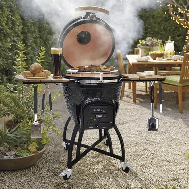 VISION GRILL C-Series Heavy Duty Red Ceramic Kamado Grill, 47" - SAKSBY.com - BBQ Grills - SAKSBY.com