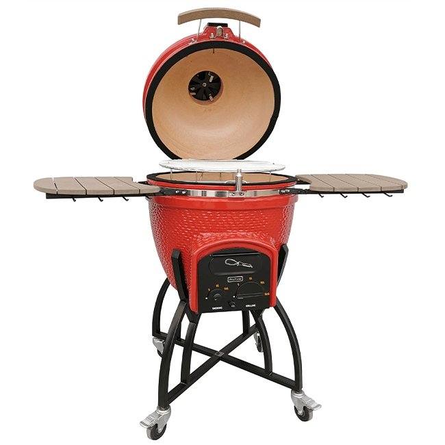 VISION GRILL C-Series Heavy Duty Red Ceramic Kamado Grill, 47" - SAKSBY.com - SAKSBY.com
