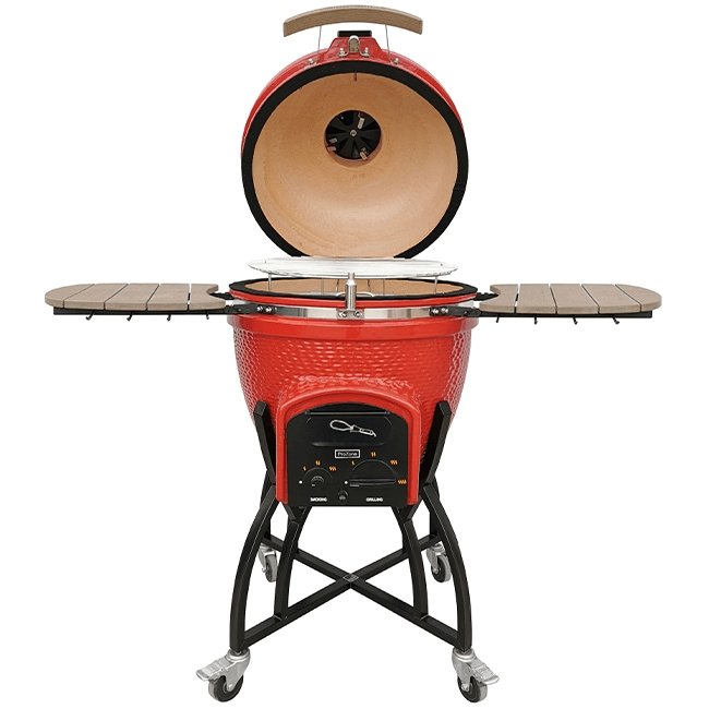 VISION GRILL C-Series Heavy Duty Red Ceramic Kamado Grill, 47" - SAKSBY.com - SAKSBY.com