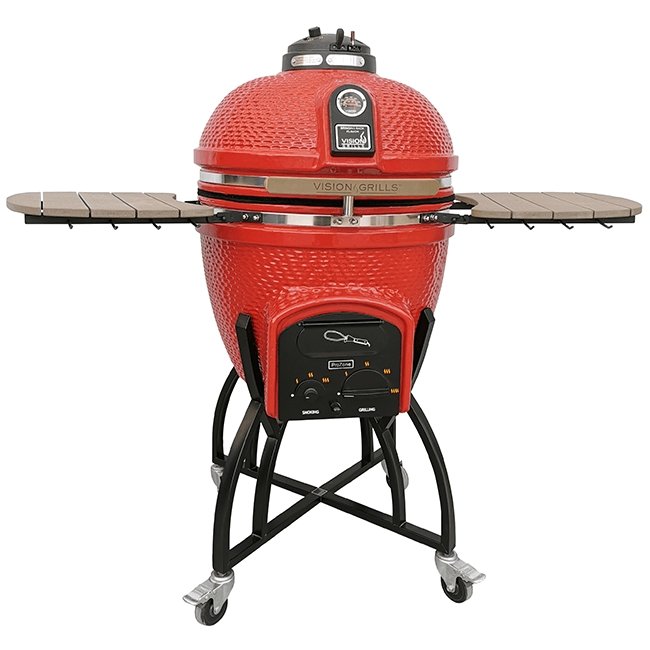 VISION GRILL C-Series Heavy Duty Red Ceramic Kamado Grill, 47" - SAKSBY.com - SAKSBY.com