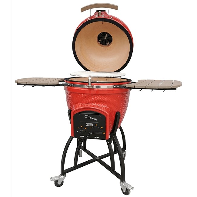 VISION GRILL C-Series Heavy Duty Red Ceramic Kamado Grill, 47" - SAKSBY.com - SAKSBY.com