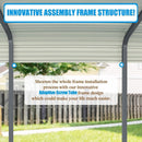 VKU Premium Modern Heavy Duty Outdoor Alloy Steel Carport Canopy, 12x20FT (91486752) - SAKSBY.com - Sheds, Garages & Carports - SAKSBY.com