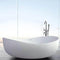 WBT Premium Freestanding Extra Large Oval Stone Besin Soaking Bathtub, 71" (SAK80751) - Saksby Wholesale - Front Left View