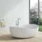 WBT Premium Freestanding Extra Large Oval Stone Besin Soaking Bathtub, 71" (SAK80751) - Saksby Wholesale - Lifestyle View