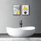 WBT Premium Freestanding Extra Large Oval Stone Besin Soaking Bathtub, 71" (SAK80751) - Saksby Wholesale - Lifestyle View