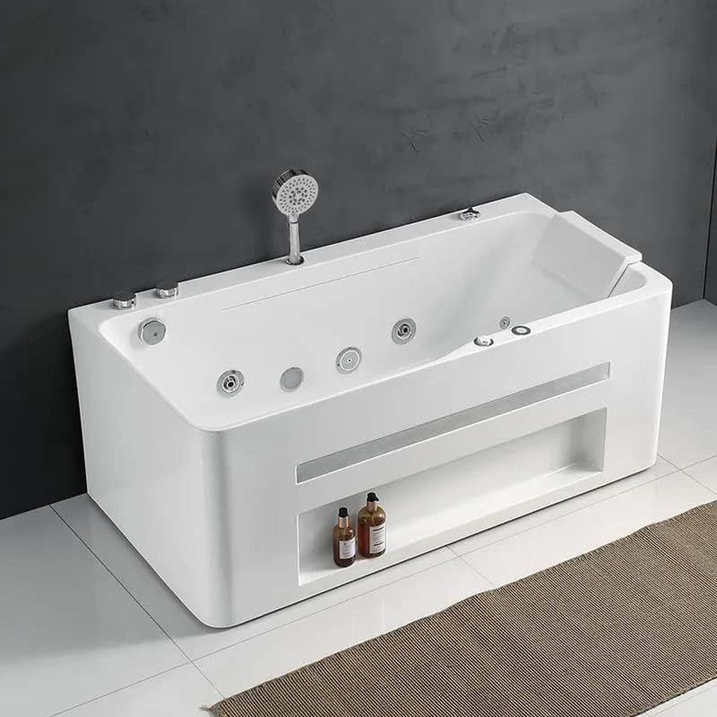 WBT Premium Modern Acrylic Alcove Rectangular Whirlpool Water Massage Bathtub, 67" (95213864) - SAKSBY.com - Bathtubs - SAKSBY.com