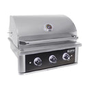 WILDFIRE OUTDOOR LIVING Ranch Pro 304 Stainless Steel Natural Gas Grill, 30" (WF-PRO30G-RH-NG) Side View