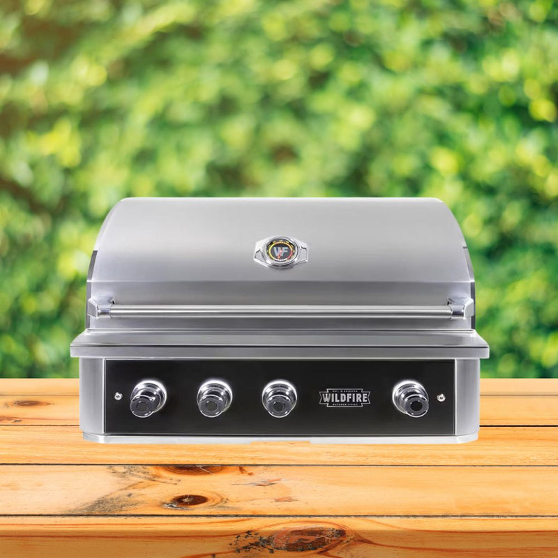 WILDFIRE OUTDOOR LIVING Ranch Pro 304 Stainless Steel Natural Gas Grill, 36" (WF-PRO36G-RH-NG) (95261370) - Front View