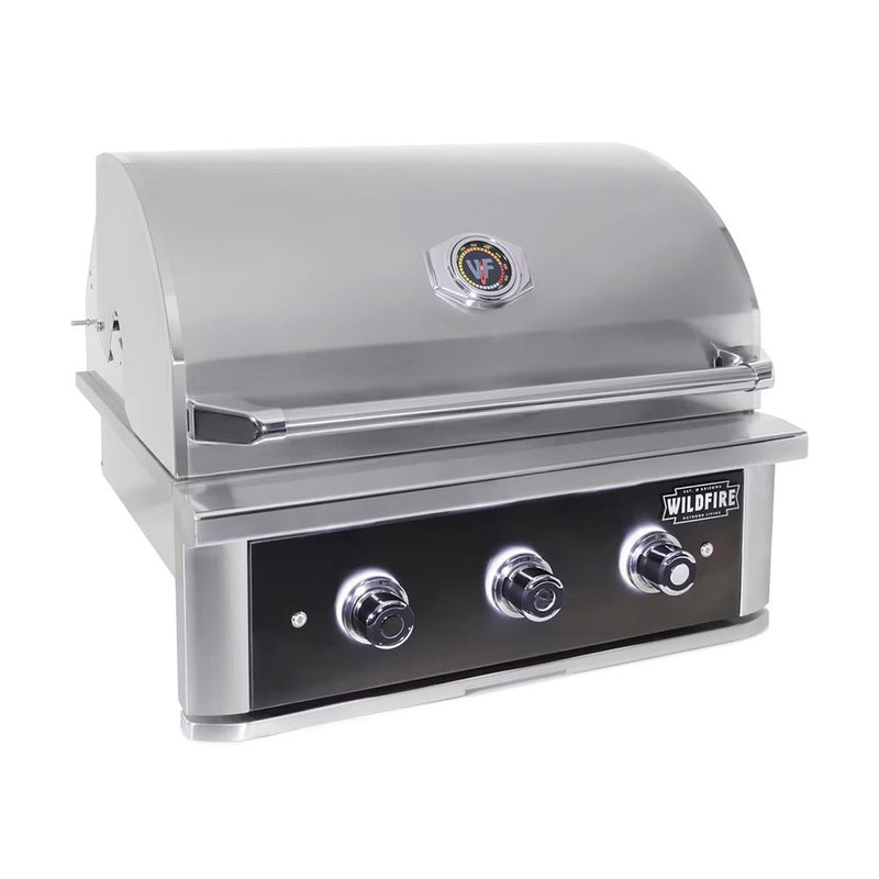 WILDFIRE OUTDOOR LIVING Ranch Pro 304 Stainless Steel Propane Gas Grill, 30" Side View
