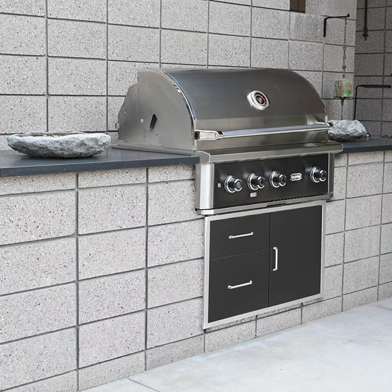 WILDFIRE OUTDOOR LIVING Ranch Pro 304 Stainless Steel Propane Gas Grill, 36" (WF-PRO36G-RH-LP) (91528436) -Demonstration View