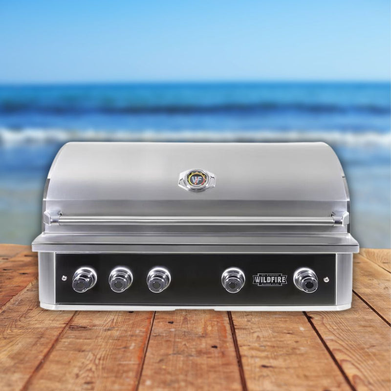 WILDFIRE OUTDOOR LIVING Ranch Pro 304 Stainless Steel Propane Gas Grill, 42" (WF-PRO42G-RH-LP) (97150263) - Front View