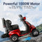 ZVG 4-Wheel 60V/20AH Electric Golf Senior Travel Mobility Scooter For Adults, 400LBS (91582627) - Side View