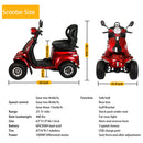 ZVG 4-Wheel 60V/20AH Electric Golf Senior Travel Mobility Scooter For Adults, 400LBS (91582627) - Detail View