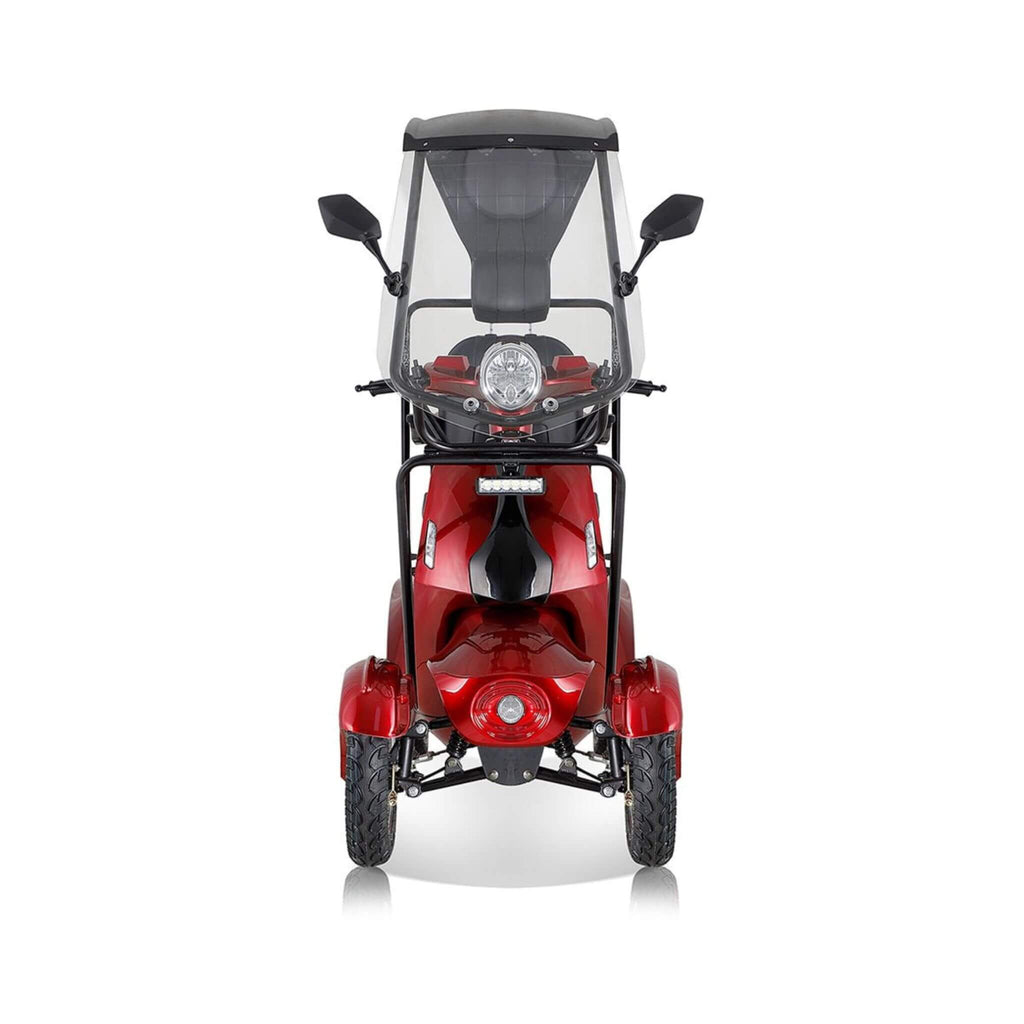 Zvg 600W 60V/20AH Four-Wheel Electric Elderly Handicap Adult Mobility Travel Scooter W/ Cover (SAK95716) - Saksby Wholesale - Front View