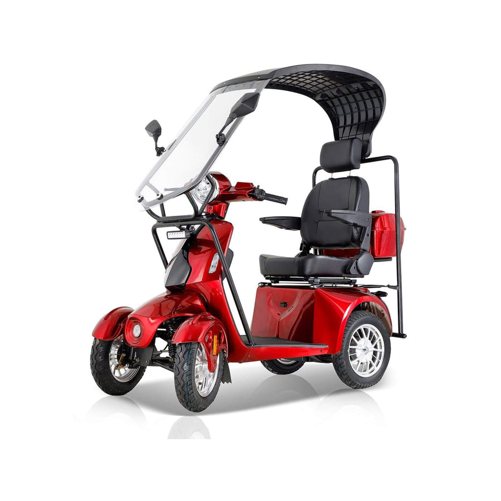 Zvg 600W 60V/20AH Four-Wheel Electric Elderly Handicap Adult Mobility Travel Scooter W/ Cover (SAK95716) - Saksby Wholesale - Right Side VIew