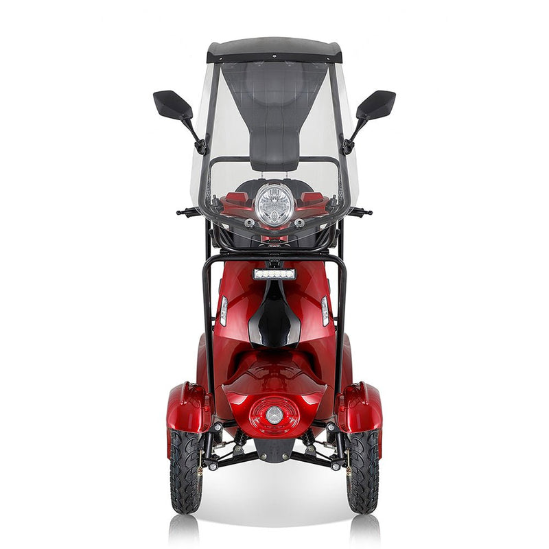 ZVG 600W 60V/20AH Four-Wheel Electric Elderly Handicap Adult Mobility Travel Scooter W/ Cover (95716483) - Front View