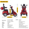 ZVG 600W 60V/20AH Four-Wheel Electric Elderly Handicap Adult Mobility Travel Scooter W/ Cover (95716483) -Features, Text View
