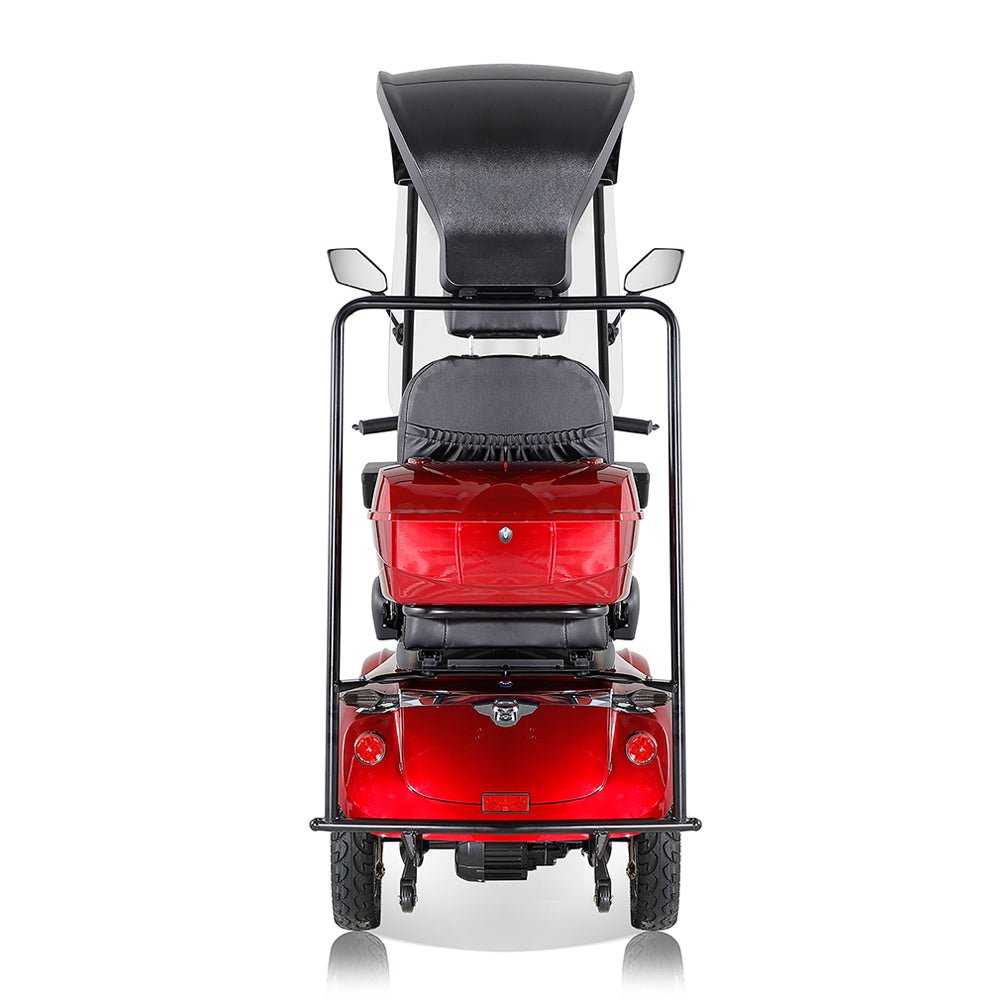 ZVG 600W 60V/20AH Four-Wheel Electric Elderly Handicap Adult Mobility Travel Scooter W/ Cover (95716483) - Front View