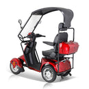ZVG 600W 60V/20AH Four-Wheel Electric Elderly Handicap Adult Mobility Travel Scooter W/ Cover (95716483) - Side View