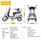 ZVG Heavy Duty 1000W 60V20AH Four Wheel All-Terrain Travel Mobility Scooter, 440LBS (97245361) -Specifications View