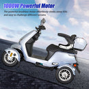 ZVG Heavy Duty 1000W 60V20AH Four Wheel All-Terrain Travel Mobility Scooter, 440LBS (97245361) - Demonstration View