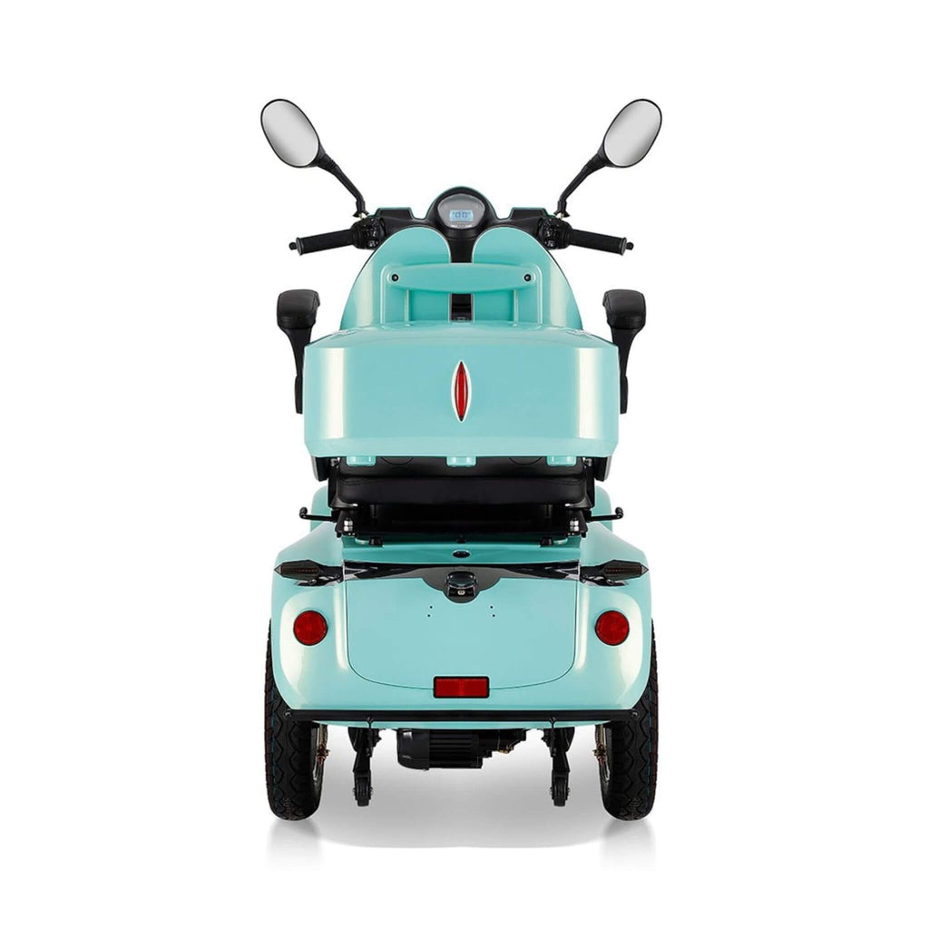 Zvg Heavy-Duty 800W 60V/20AH Four Wheel All-Terrain Travel Mobility Scooter For Adults And Seniors, 500LB (SAK97156) - Saksby Wholesale - Back View