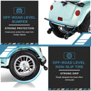 Zvg Heavy-Duty 800W 60V/20AH Four Wheel All-Terrain Travel Mobility Scooter For Adults And Seniors, 500LB (SAK97156) - Saksby Wholesale - Bumper And Tire Details