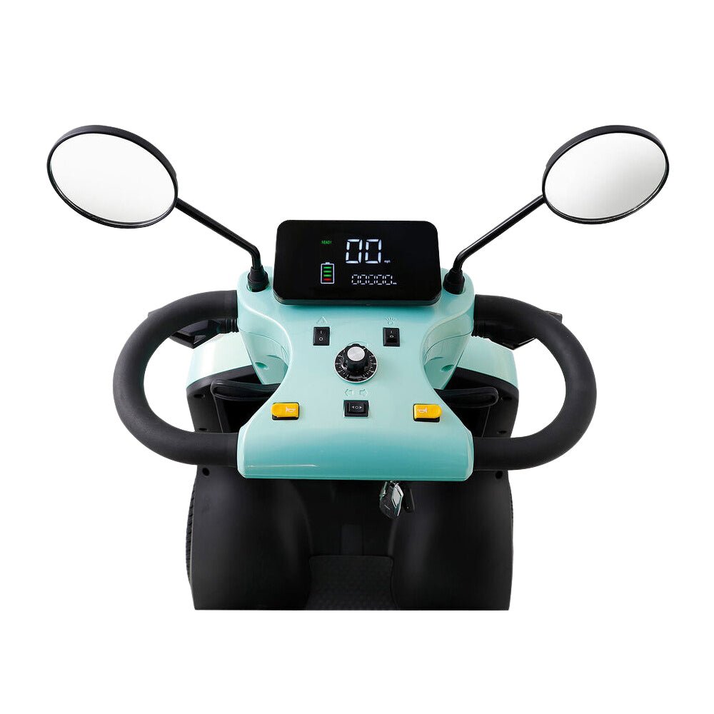 ZVG Heavy Duty 800W 60V/20AH 4-Wheel Elderly Handicap Adult Mobility Power Travel Scooter, 500LBS (95736481) Zoom Parts View