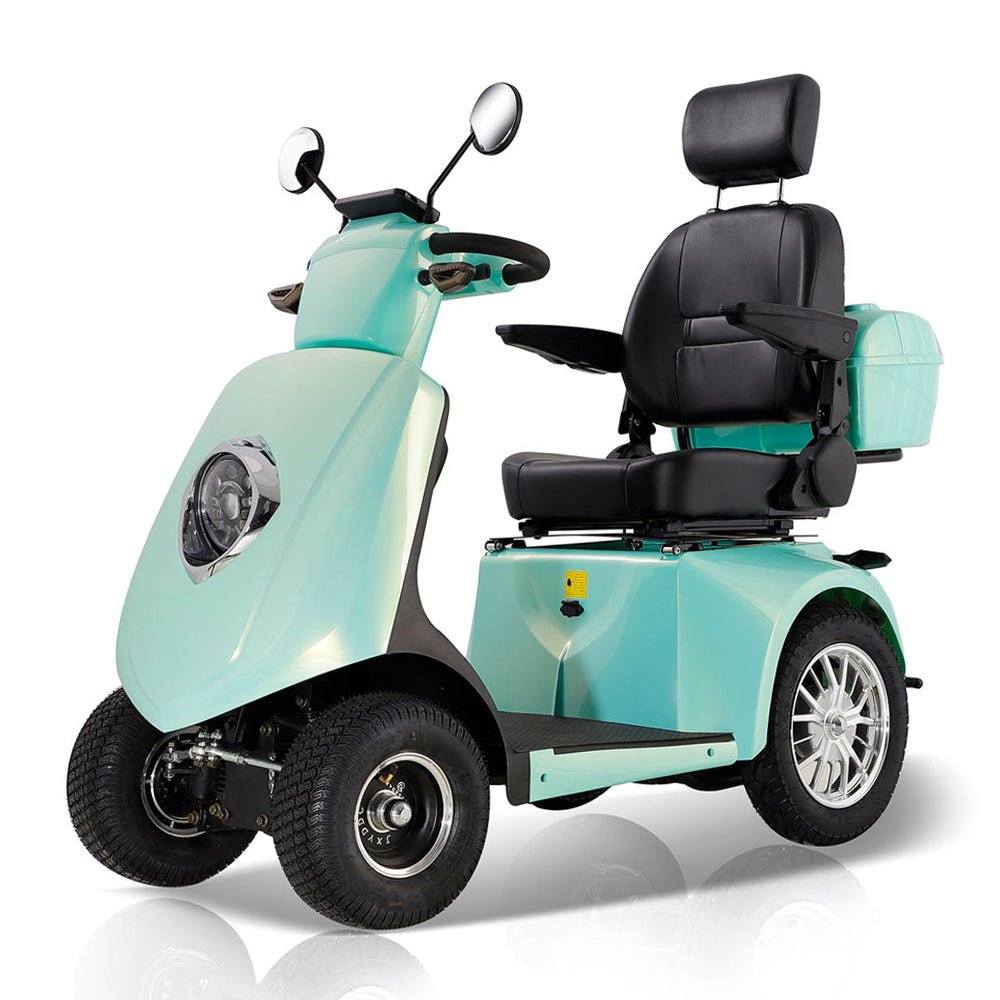 ZVG Heavy Duty 800W 60V/20AH 4-Wheel Elderly Handicap Adult Mobility Power Travel Scooter, 500LBS (95736481) Side View