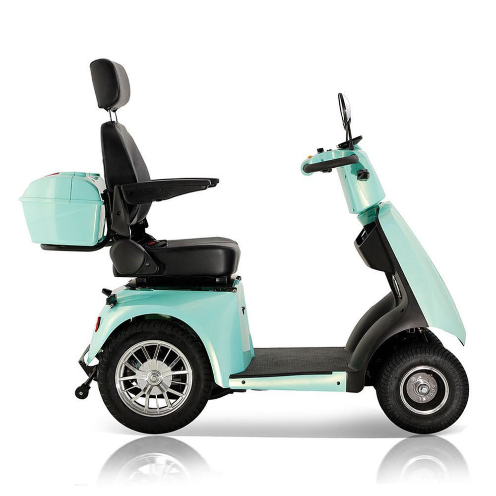 ZVG Heavy Duty 800W 60V/20AH 4-Wheel Elderly Handicap Adult Mobility Power Travel Scooter, 500LBS (95736481) Side View