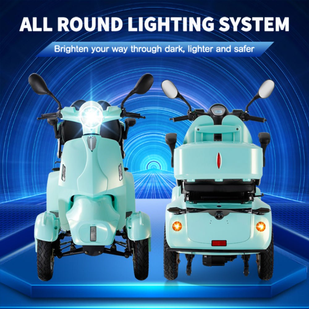 ZVG Heavy Duty 800W 60V/20AH Four Wheel All-Terrain Travel Mobility Scooter For Adults And Seniors, 500LB Comparison View