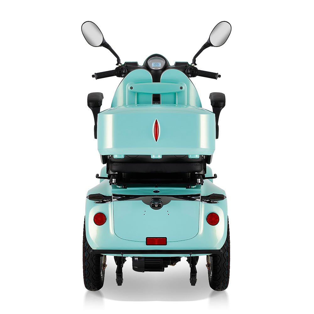 ZVG Heavy Duty 800W 60V/20AH Four Wheel All-Terrain Travel Mobility Scooter For Adults And Seniors, 500LB (Back View